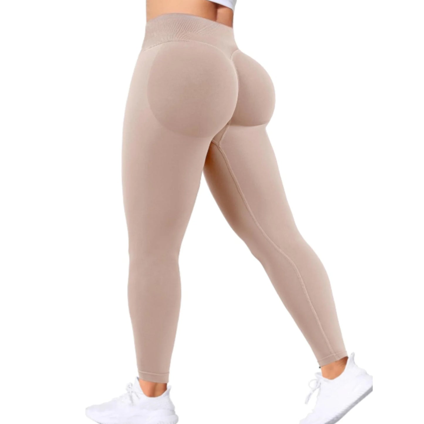 Seamless Women Solid Waist Yoga Pants Three-Section Waist Sexy Hip-Lifting Tight Sports Pants Fitness Exercise Yoga Pants