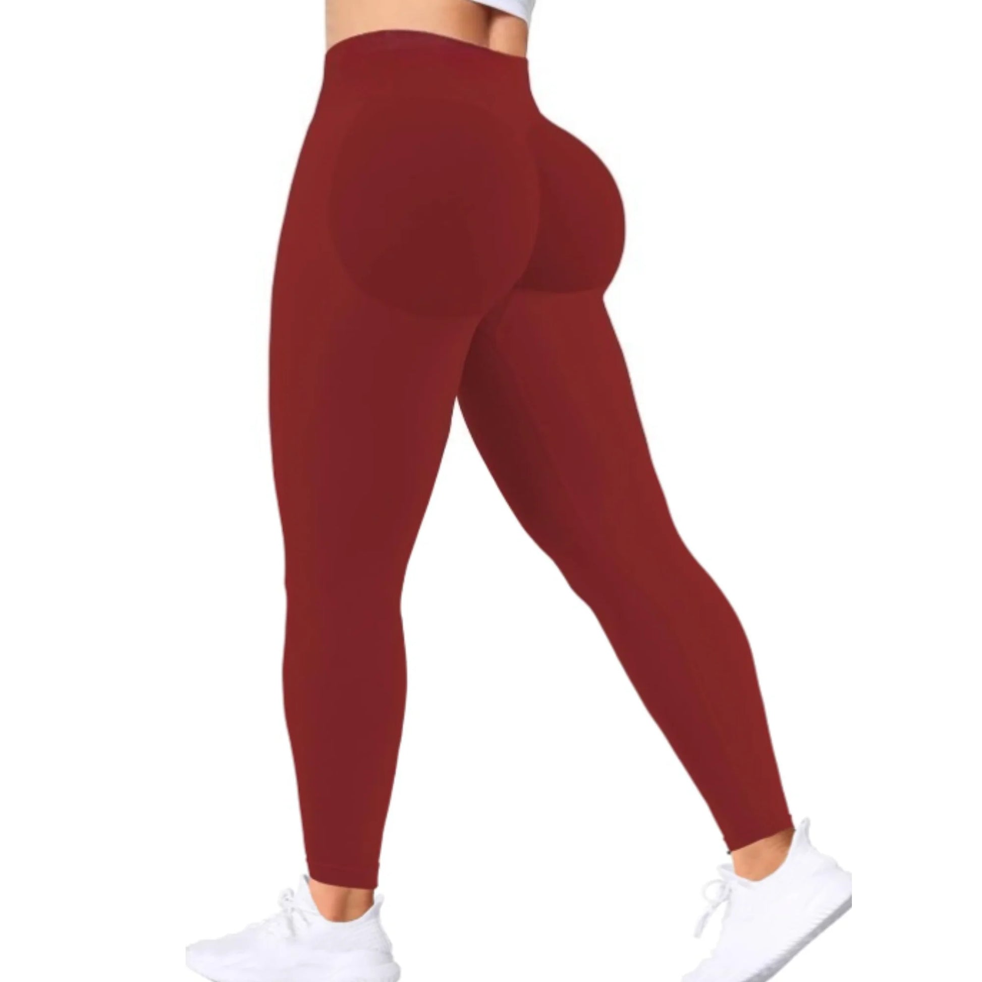 Seamless Women Solid Waist Yoga Pants Three-Section Waist Sexy Hip-Lifting Tight Sports Pants Fitness Exercise Yoga Pants