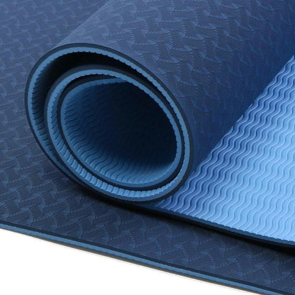 Yoga Mat Non Slip Exercise Mat Extra Thick Workout Mat for Yoga, Eco Friendly Exercise Yoga Mat High Density Fitness Pilates Mat with Carrying Strap, 72"X 24"X 6Mm